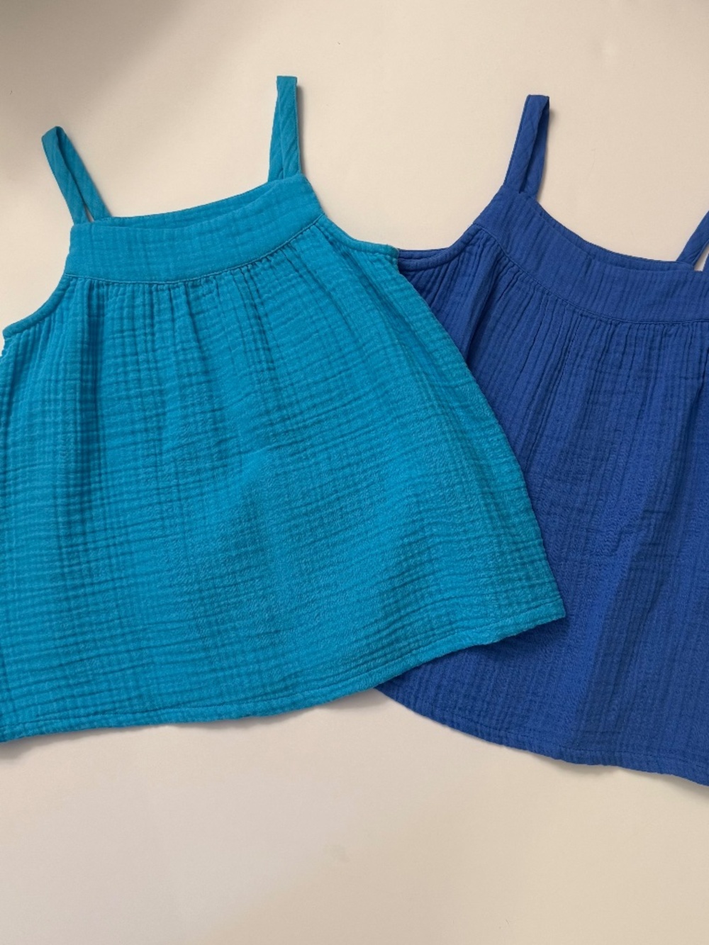 Primary Gauze Tanks, size 8-9y